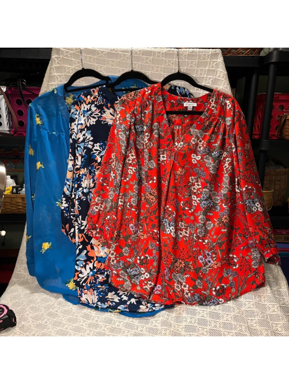 3 Sophisticated Work Blouses All 2x